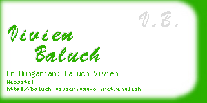 vivien baluch business card